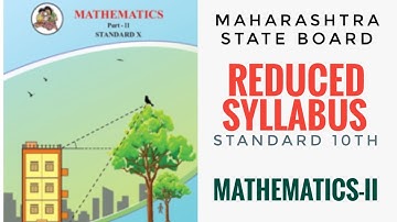 Reduced new syllabus of ssc class 10 Maths -1 2021-2022