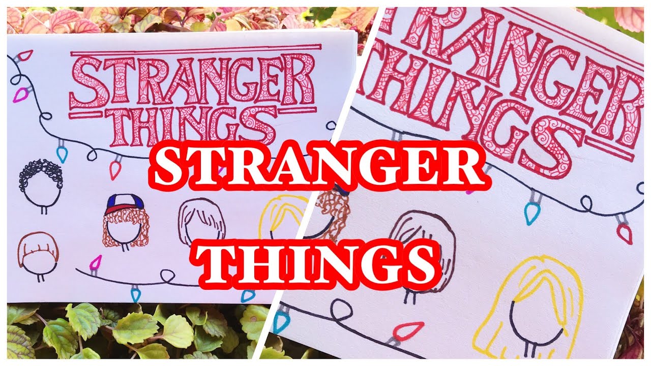 Como hacer un dibujo de Stranger Things fácil | Colorful Mandalas - YouTube