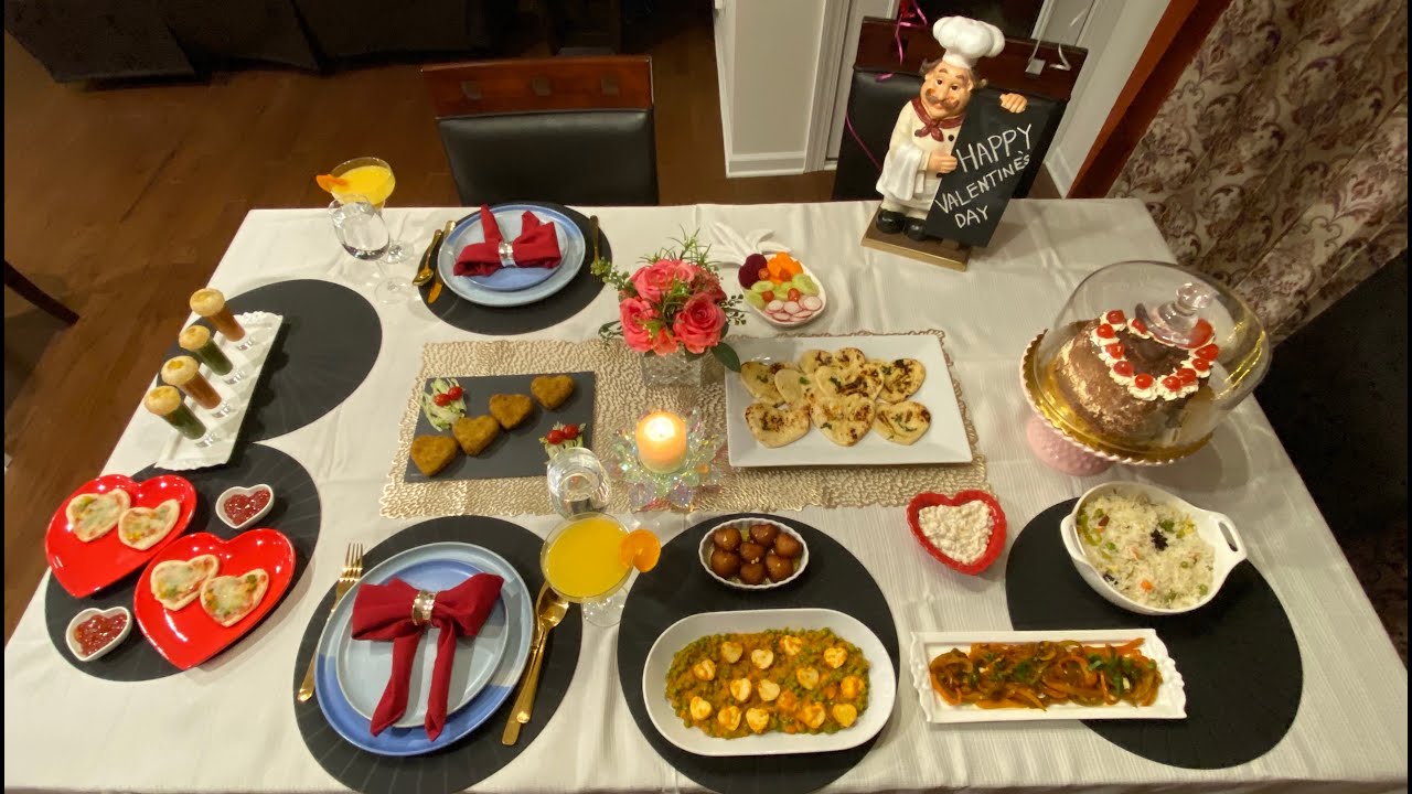 Valentine's Day Special Menu Food Full of Hearts ️ Indian Veg
