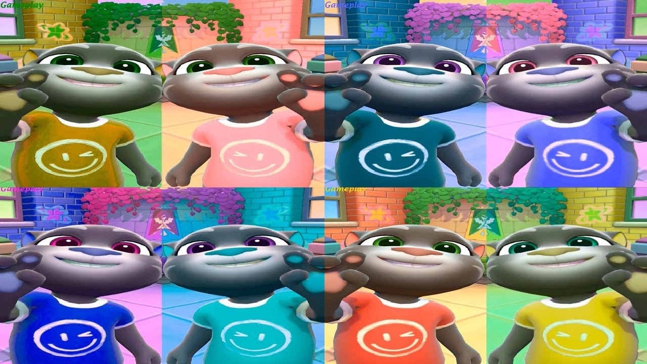 Цвета Реакция Говорящий Кот Том Новая Игра 2025 Android Геймплей HD