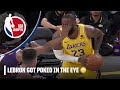 LeBron James got poked in the eye in Lakers vs. Suns 😳 | NBA on ESPN