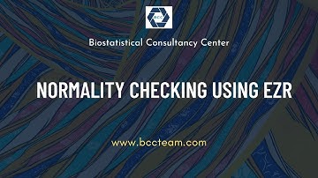 How to check the normality of data using R (EZR) software