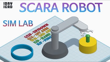 [1DAY_1CAD] SCARA ROBOT - SIM LAB (Tinkercad : Design / Project / Education)