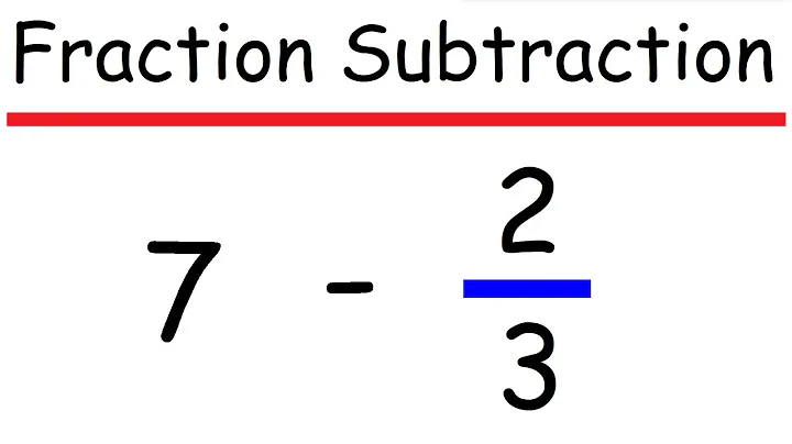 Subtracting a Fraction from a Whole Number
