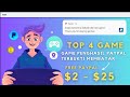 FREE $25 PAYPAL LEGIT ! TOP 4 GAME PENGHASIL SALDO PAYPAL TERBUKTI MEMBAYAR JANGKA PANJANG