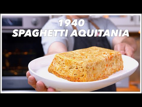 1940 Spaghetti Aquitania Recipe - Old Cookbook Show | Glen And Friends Cooking