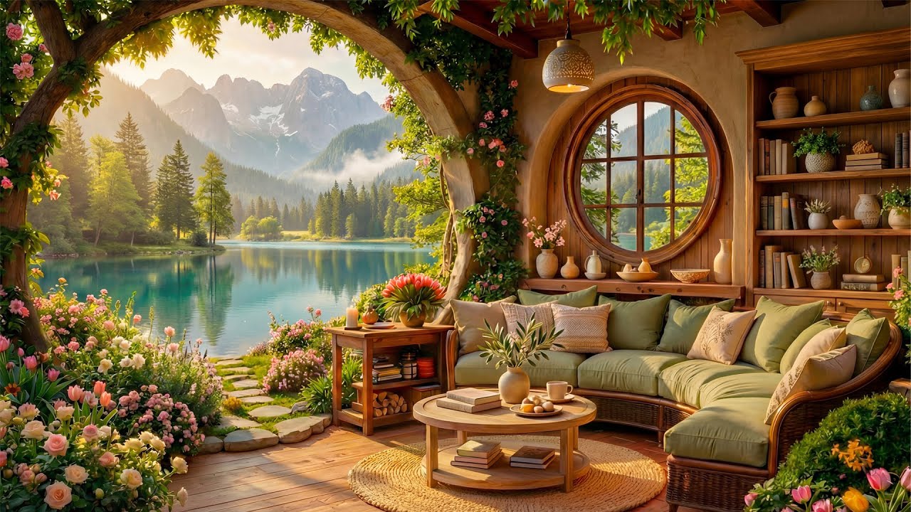 Calm Spring Jazz By The Water - Relaxing Spring Jazz Music For Happy Mood And Bring The Mind Back