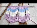 How to knit a gorgeous chevron stitch pattern  great for blankets 2 easy rows  so woolly