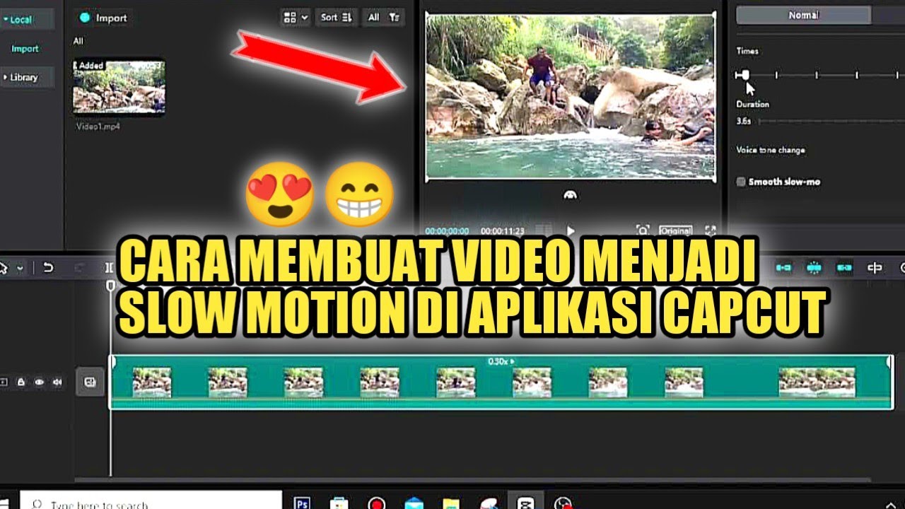 CARA MENGEDIT VIDEO JADI SLOW MOTION MENGGUNAKAN APLIKASI CAPCUT DI