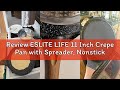 Review ESLITE LIFE 11 Inch Crepe Pan with Spreader, Nonstick Granite Coating Dosa Pan, Roti Tawa Com