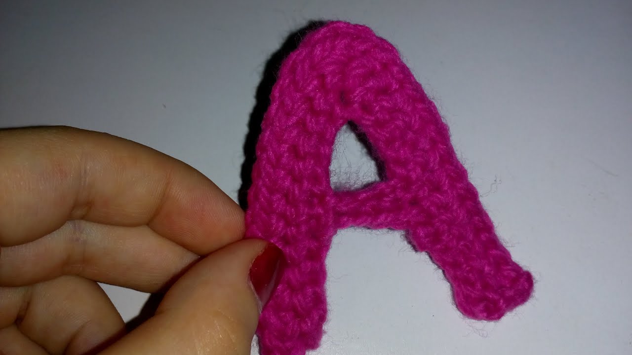 طريقة عمل حرف A بالكروشية