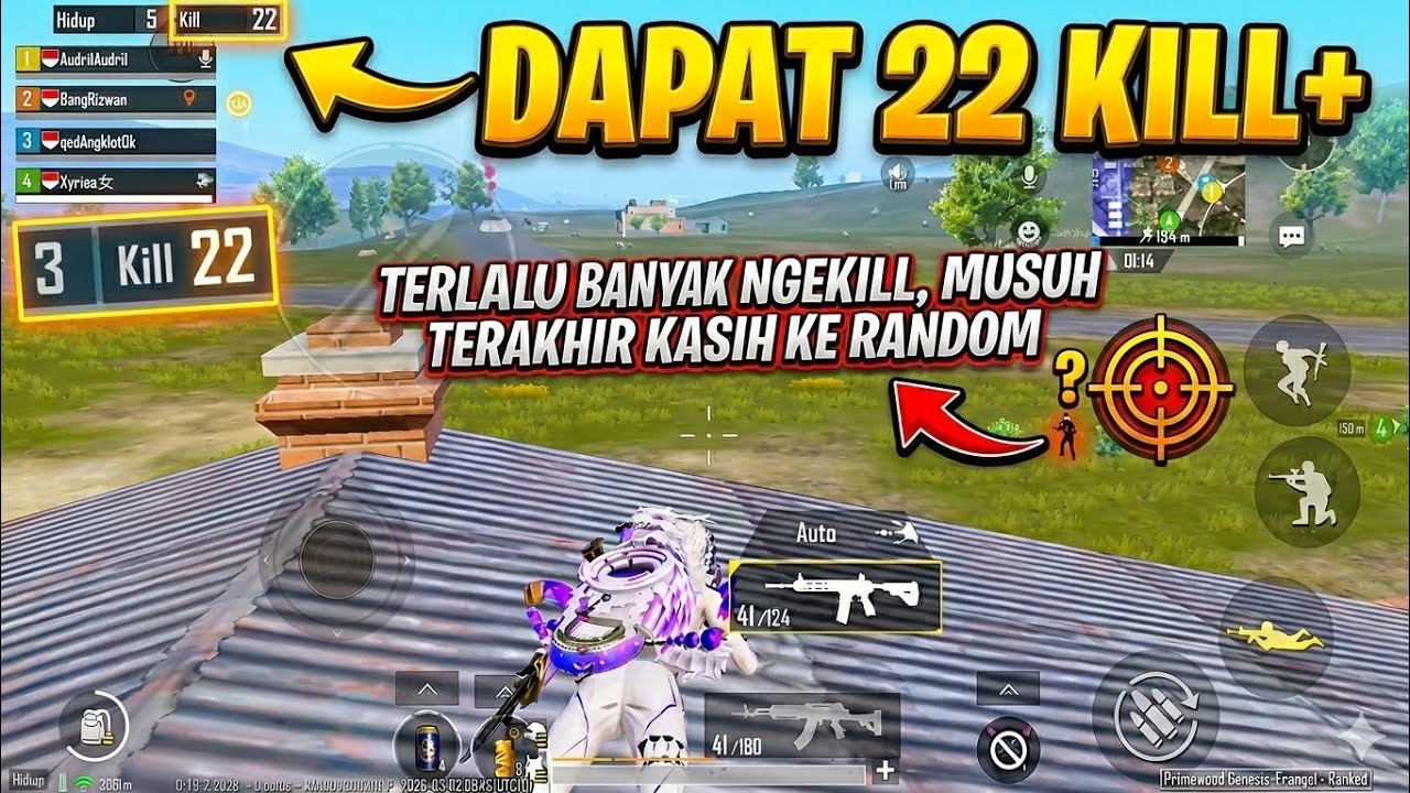 Kasih musuh terakhir ke random karena terlalu banyak ngekill - PUBG MOBILE 