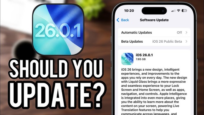 iOS 26.0.1 Update