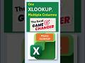 Retrieve multiple columns using Xlookup #excel #formula #xlookup #array #multiplecolumn #exceltrick
