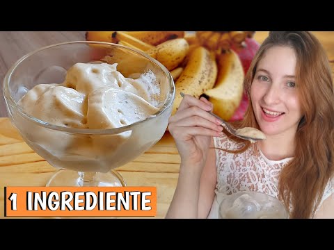 SORVETE DE BANANA CONGELADA NO LIQUIDIFICADOR | sorvete de banana 100% NATURAL