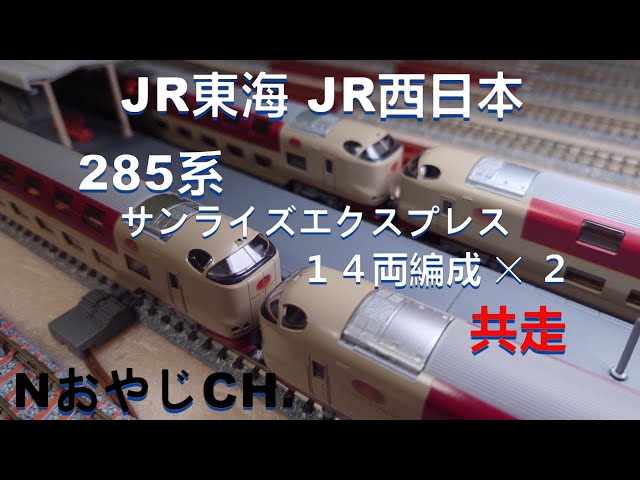 KATO 285系0番台「サンライズエクスプレス」14両セット 285系 サンライズエクスプレス（パンタグラフ増設編成） 7両