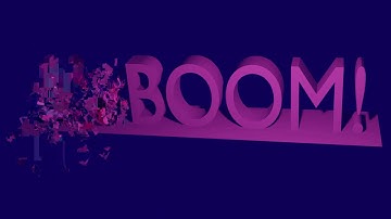 quick explode on text in Blender 2.83