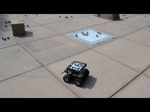 Distributed Deterministic Search Algorithm (DDSA) for robot swarms with obstacles Part 1