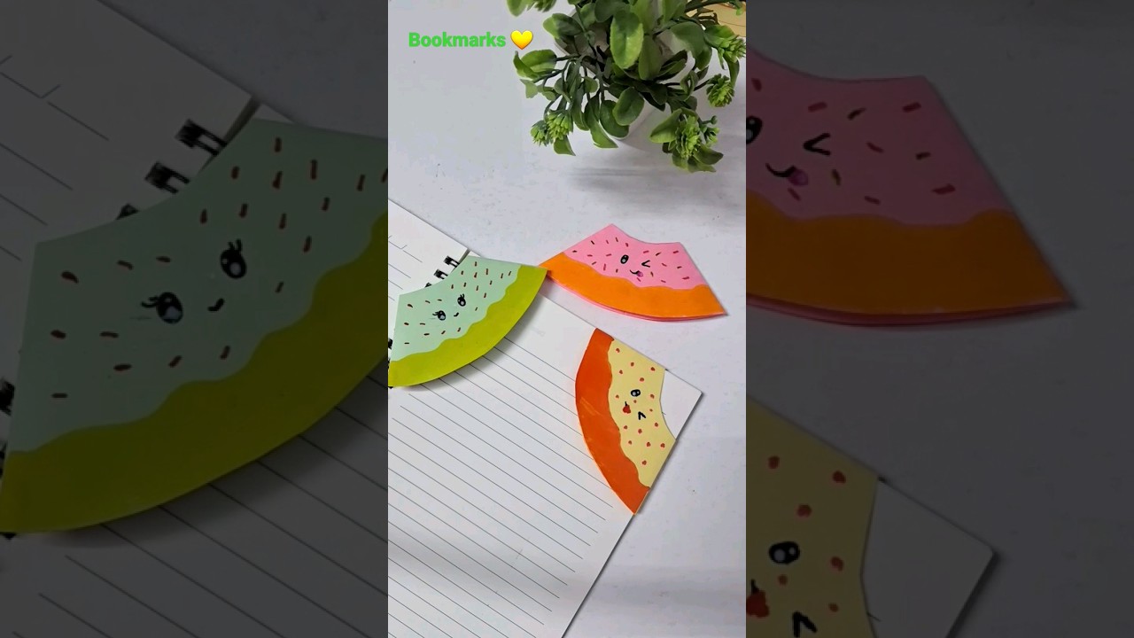 DIY cute donut corner bookmarks/easy bookmarks 🩷