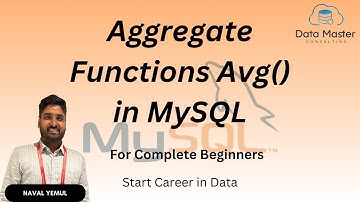 25.4. Aggregate Functions Avg() in MySQL | Introduction to MySQL