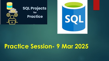 1 SQL Query Practice Session 9 Mar 2025