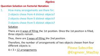 Question Solution on Factorial Notation