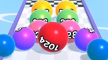 BALL RUN 2048 -⚽️🏀 Gameplay Top All Levels (Android,iOS) Part 42 Mobile Game