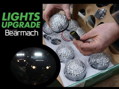 LED argiak Bearmach-eko Land Rover Defender-entzat