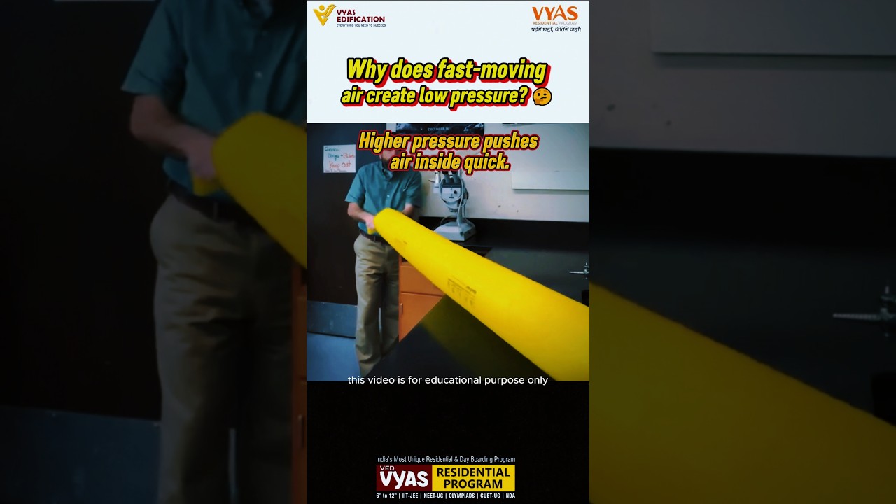 Why does fast-moving air create low pressure? 🤔