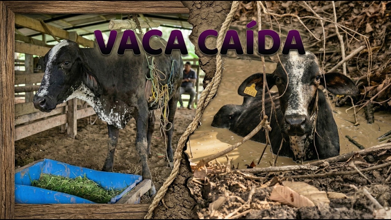 Levantamos esta vaca caída | Ayudamos a un seguidor con tratamiento para vaca caída