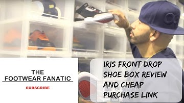 IRIS front drop Shoe box storage/organisation review and cheapest place to purchase in EUROPE