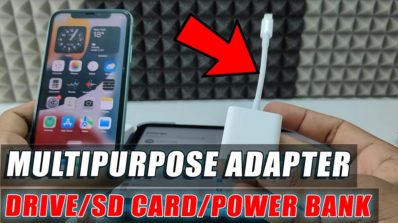 how to use lightning to usb 3 camera adapter? - YouTube