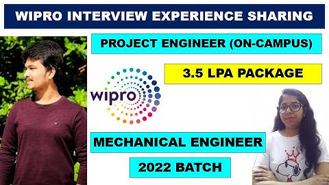 Wipro Project Engineer Interview Experience - 3.5 LPA | On Campus Wipro Interview Questions