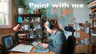 Where have I been?  Life updates & cozy painting with handmade watercolours