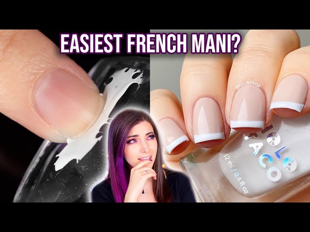 Timeless Classic French Manicure Tutorial with Nail Stamping - Maniology  LIVE! 