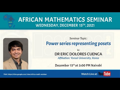 Eric Dolores Cuenca  | Power series representing posets