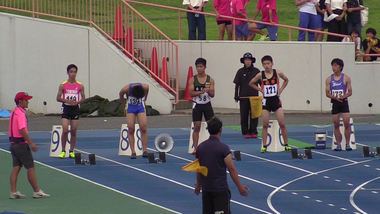 男子2年100m決勝 11秒25 大会新 奈良県中学校総体陸上 19 7 23 Youtube