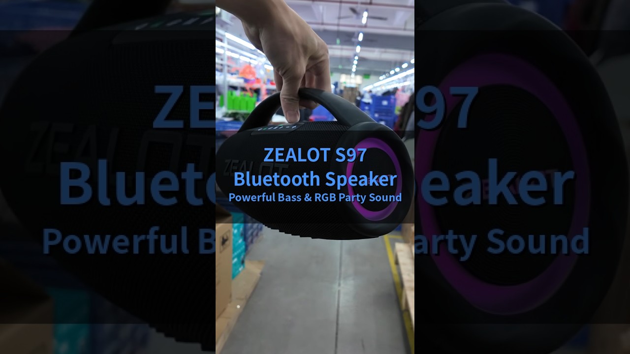 ZEALOT S97 Bluetooth Speaker Video | 80W Party Speaker