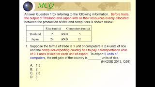 Macro Ch 12 Free trade and Principle of comparative advantage: video 17