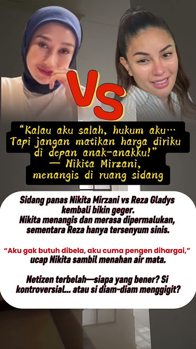 Nikita Mirzani Nangis di Sidang! Tapi Reza Gladys Malah Senyum Sinis… #shorts #trending