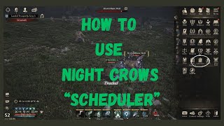 NIGHT CROWS NEW FEATURE - SCHEDULER