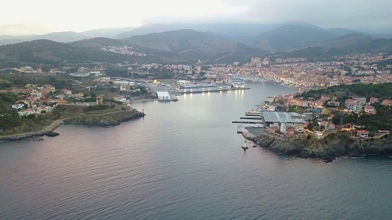 Port Vendres vu du ciel