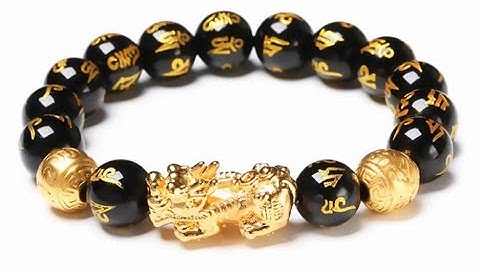 Feng Shui Genuine Black Obsidian Wealth Bracelet