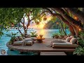 Warm Sunset Jazz For Relaxing Afternoon | Gentle Jazz Music Of July For Relax, Focus & Study