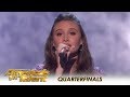 Makayla phillips 15yearold golden buzzer slays issues  americas got talent 2018