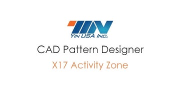 Yin CAD Pattern Designer X17 Activity Zone