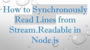 How to Synchronously Read Lines from Stream.Readable in Node.js