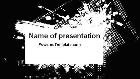Dark Grunge Theme PowerPoint Template by PoweredTemplate.com