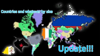 Countries and whatever by size | BUT its kids learning tube clips of the countries  (updated!!!)