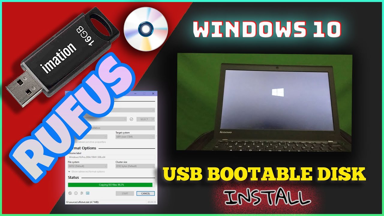 WINDOWS 10 INSTALLATION USING USB DISK ️ - YouTube